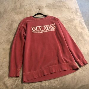 OLE MISS COMFORT COLORS CREWNECK SWEATSHIRT